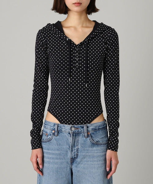 モデル身長：173cm / カラー：Black / サイズ：F