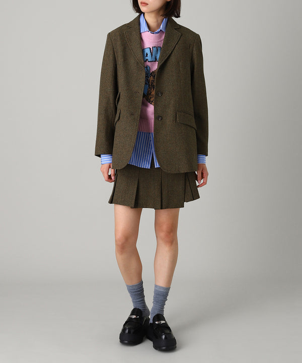 Wool Blazer Jacket-Forget-me-nots-Forget-me-nots Online Store