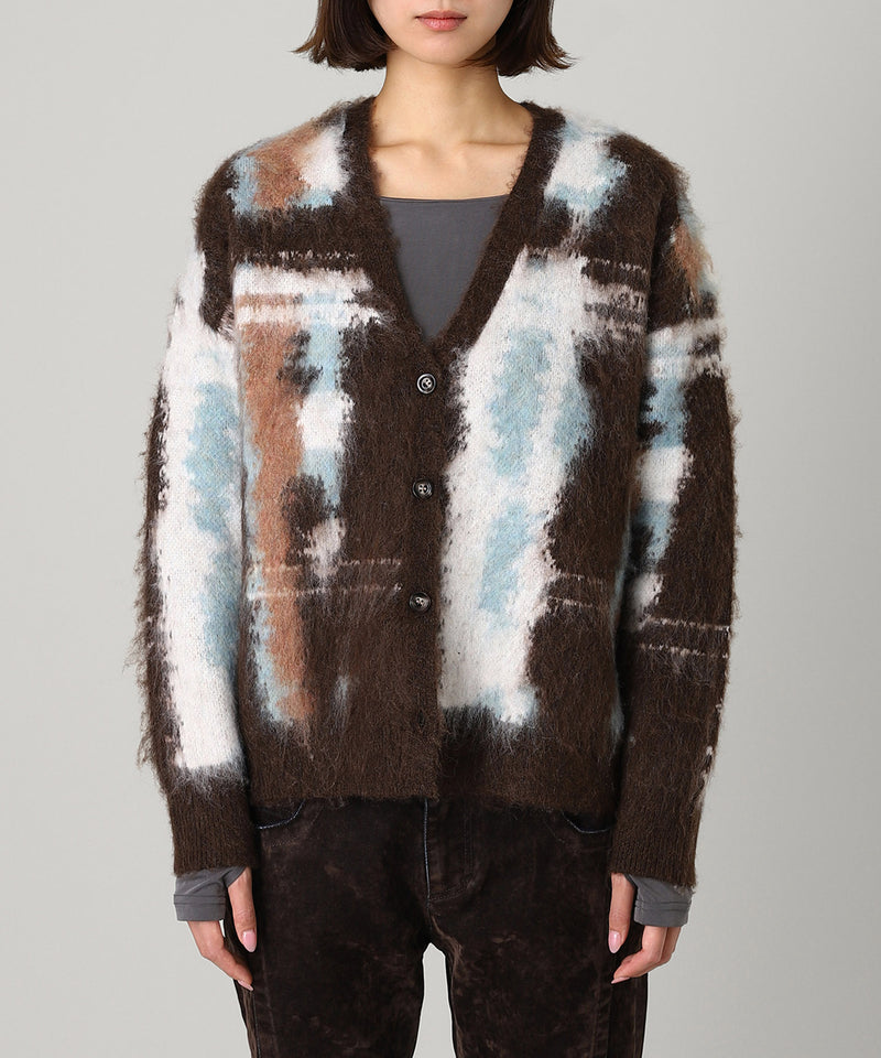Mohair Marble Cardigan-Forget-me-nots-Forget-me-nots Online Store