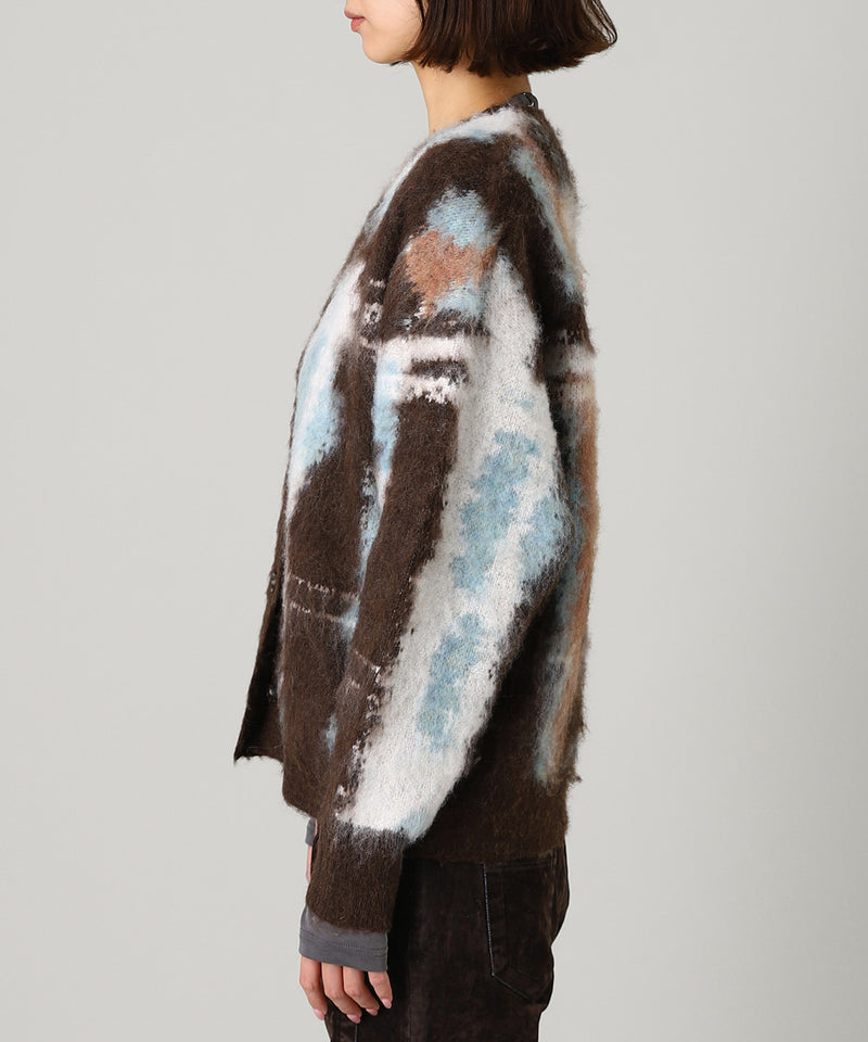 Mohair Marble Cardigan-Forget-me-nots-Forget-me-nots Online Store