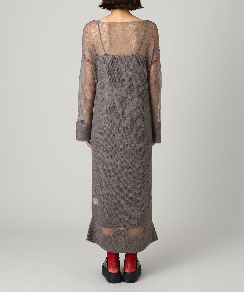 Knit Maxi Onepiece-Forget-me-nots-Forget-me-nots Online Store