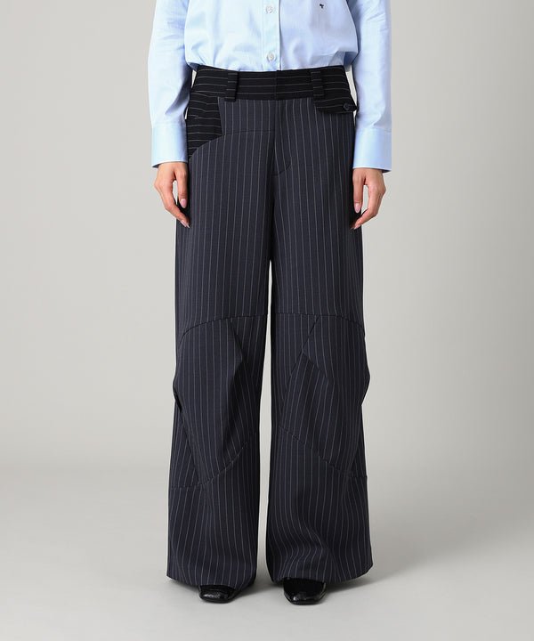 Knee Fold Slacks-Forget-me-nots-Forget-me-nots Online Store