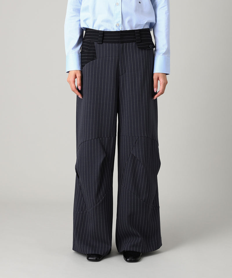 Knee Fold Slacks-Forget-me-nots-Forget-me-nots Online Store