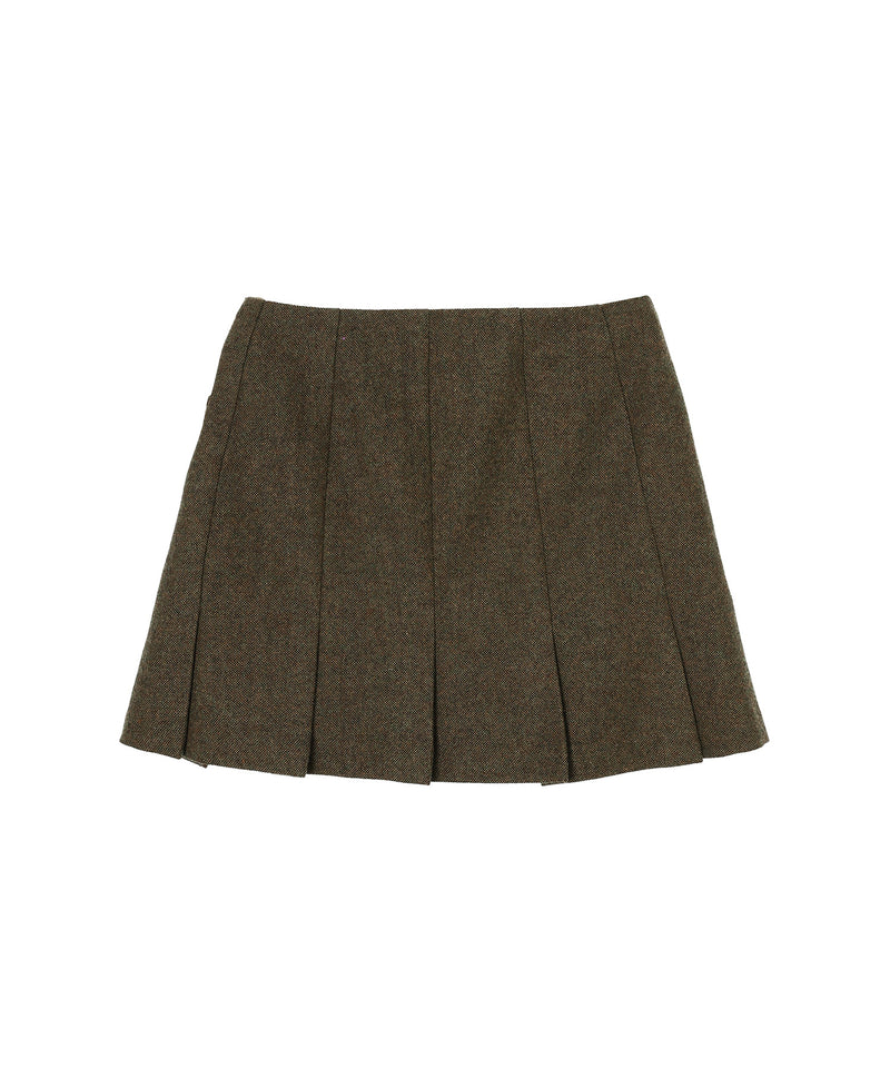 Wool Mini Skirt-Forget-me-nots-Forget-me-nots Online Store