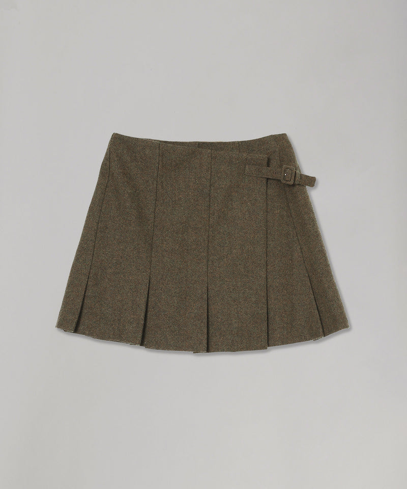 Wool Mini Skirt-Forget-me-nots-Forget-me-nots Online Store