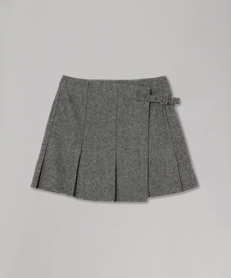 Wool Mini Skirt-Forget-me-nots-Forget-me-nots Online Store