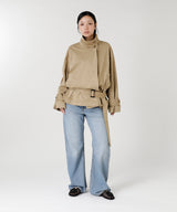 Short Trench Coat-Forget-me-nots-Forget-me-nots Online Store
