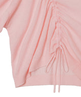 Drawstring Knit Top-Forget-me-nots-Forget-me-nots Online Store