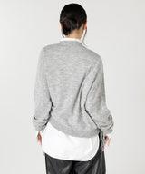 Drawstring Knit Top-Forget-me-nots-Forget-me-nots Online Store