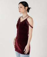 Velour Camisole Dress-Forget-me-nots-Forget-me-nots Online Store