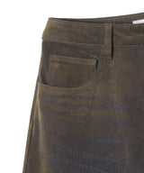 Flocked Denim Pants-Forget-me-nots-Forget-me-nots Online Store