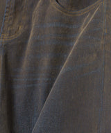 Flocked Denim Pants-Forget-me-nots-Forget-me-nots Online Store