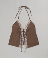 【Coming Soon】Satin Lace Camisole-Forget-me-nots-Forget-me-nots Online Store