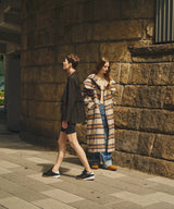 Collar Detachable Coat-Forget-me-nots-Forget-me-nots Online Store