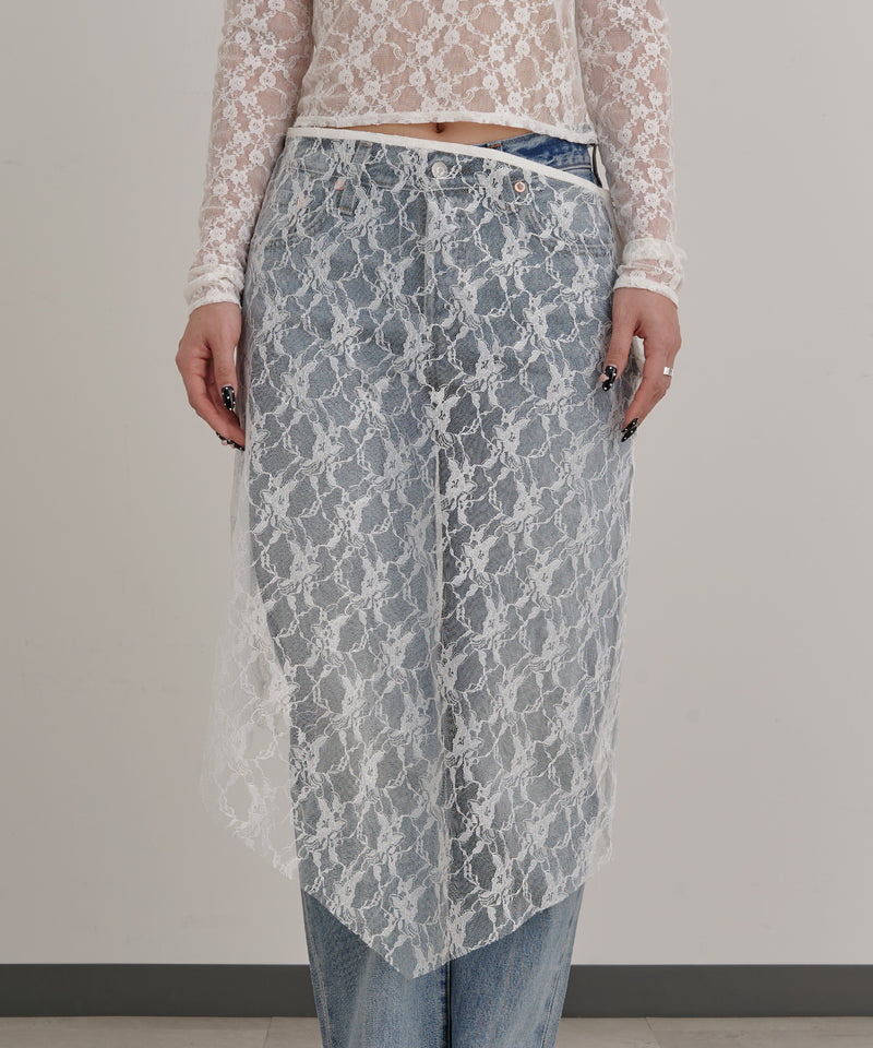 【Comingsoon】Lace Skirt-Forget-me-nots-Forget-me-nots Online Store