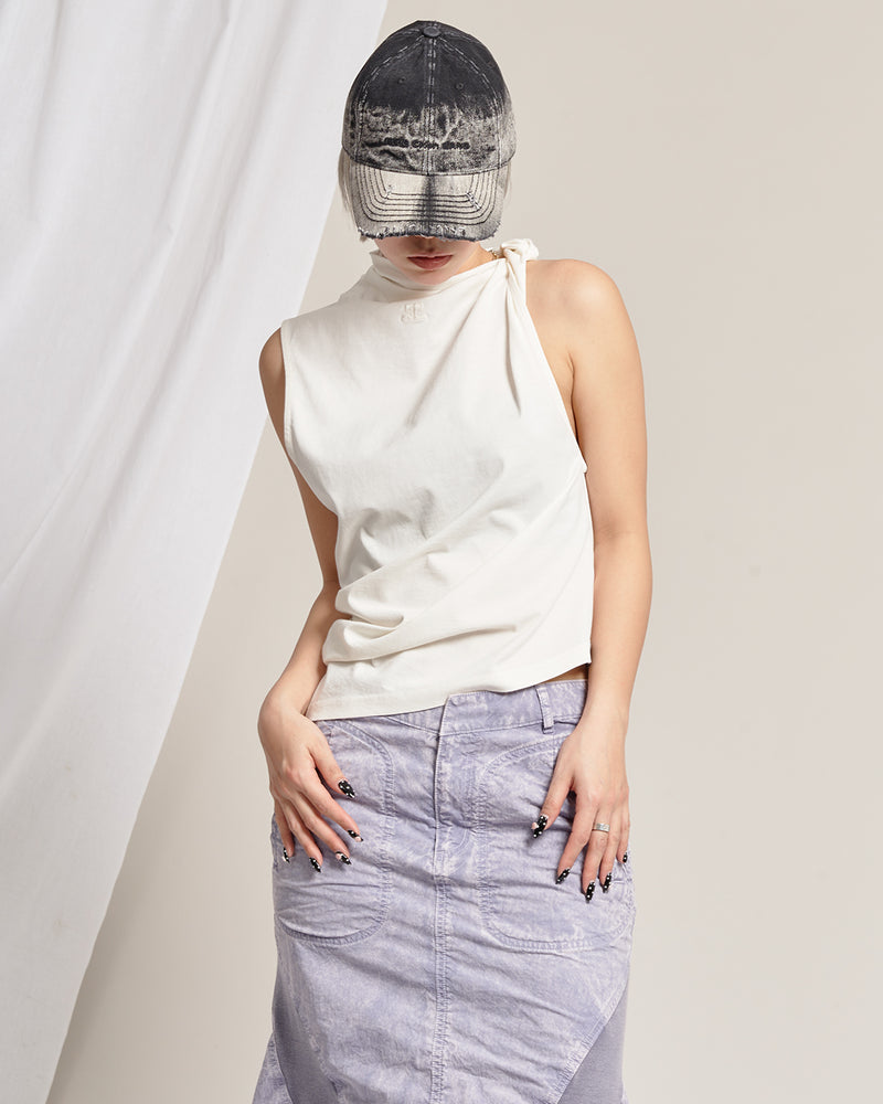 Twits Asymetrical T-Shirt-courrèges-Forget-me-nots Online Store