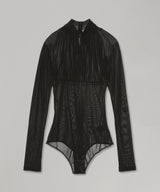 Velvet Tulle Turtleneck Bodysuit-FETICO-Forget-me-nots Online Store