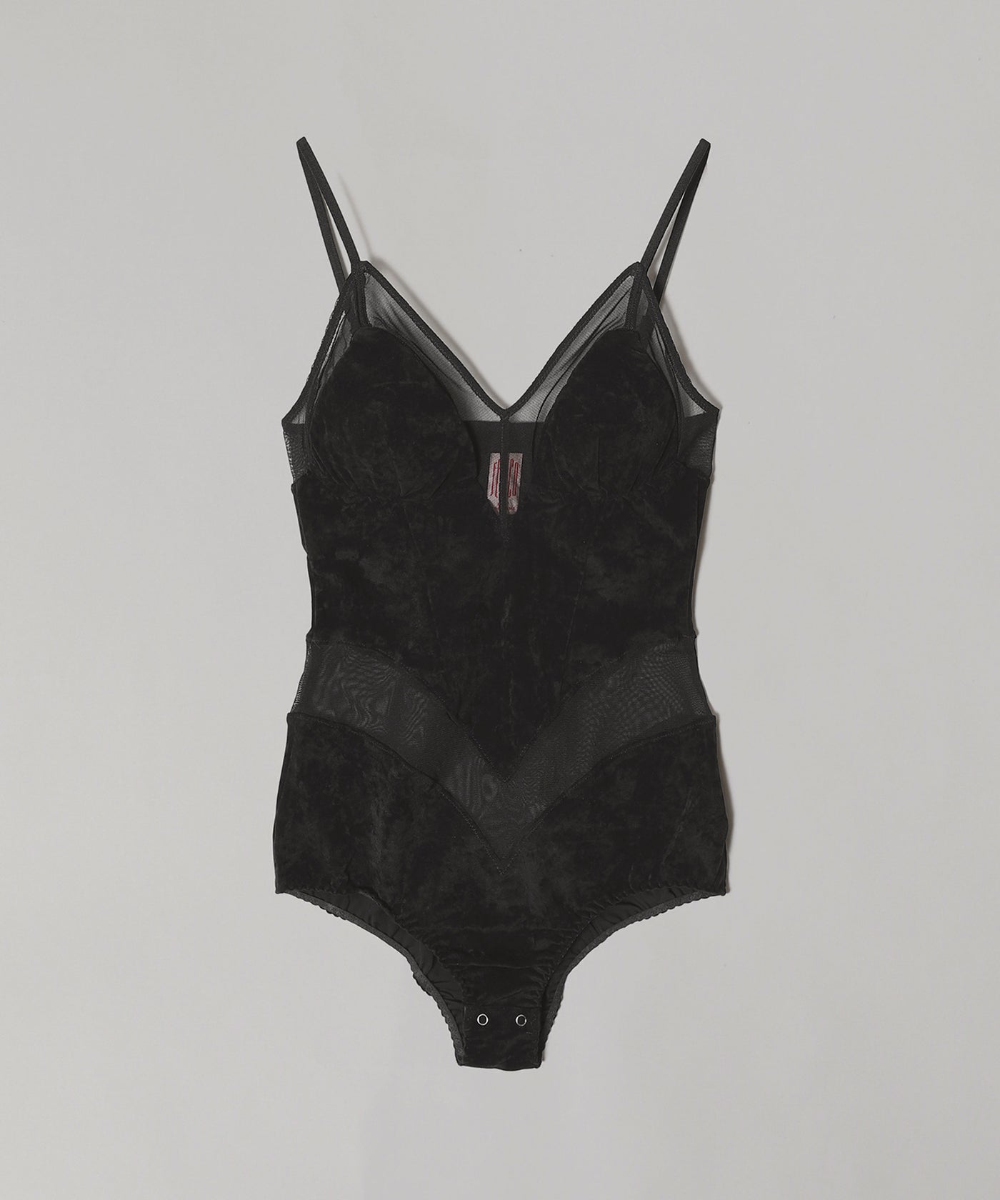 フェティコ(FETICO)｜Velour Paneled Bodysuit ｜Forget-me-nots