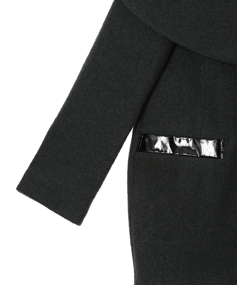 Boucle Wool Cape Coat-FETICO-Forget-me-nots Online Store