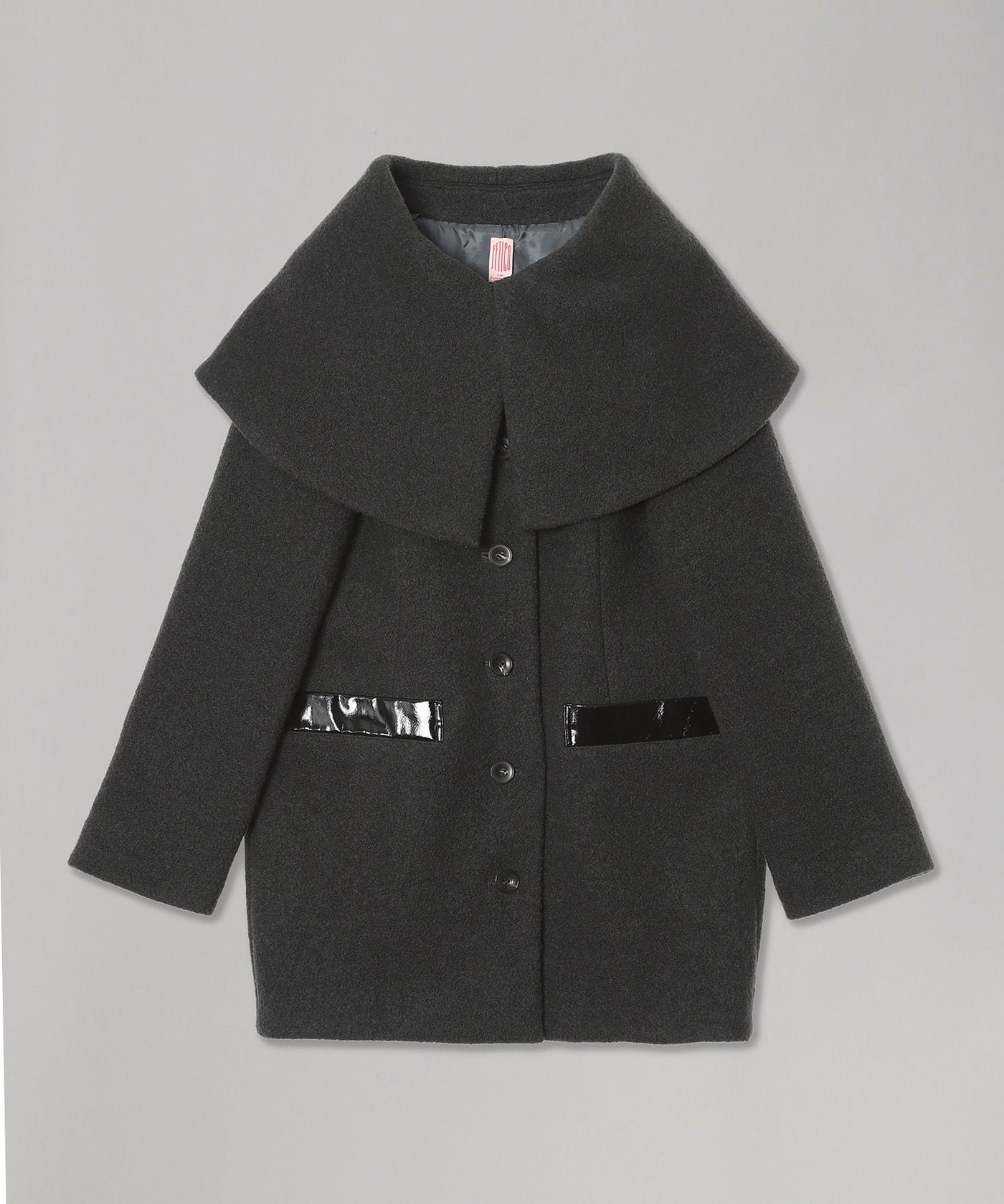 フェティコ(FETICO)｜Boucle Wool Cape Coat｜Forget-me-nots Online Store