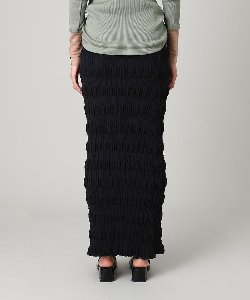 Stripe Knit Maxi Skirt-FETICO-Forget-me-nots Online Store