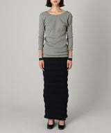 Stripe Knit Maxi Skirt-FETICO-Forget-me-nots Online Store