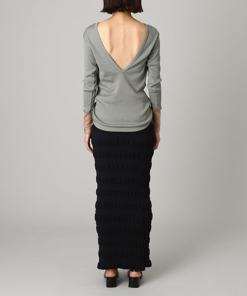 Stripe Knit Maxi Skirt-FETICO-Forget-me-nots Online Store