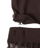 Convertible Sheer Stripe Knit-FETICO-Forget-me-nots Online Store