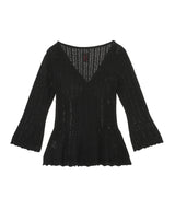 Boucle Knit Lace Cardigan-FETICO-Forget-me-nots Online Store