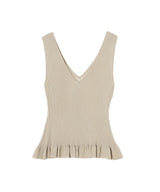 Damask-Pattern Rib Knit Sleeve-FETICO-Forget-me-nots Online Store