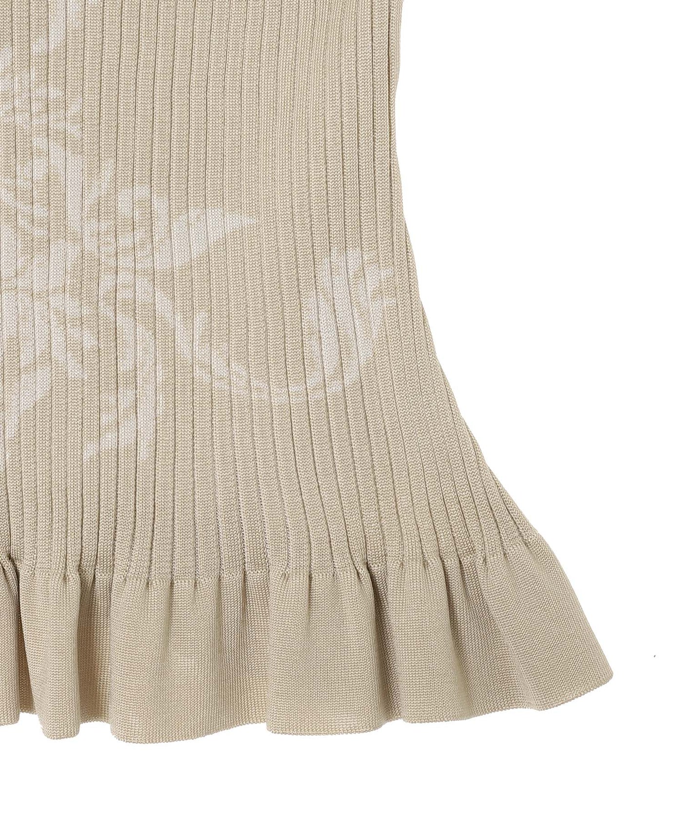 Damask-Pattern Rib Knit Sleeve｜フェティコ(FETICO)｜Forget-me-nots