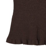 Damask Lace Scoop-Neck Top-FETICO-Forget-me-nots Online Store