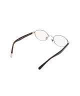 X Blanc Metal Oval Glasses-FETICO-Forget-me-nots Online Store