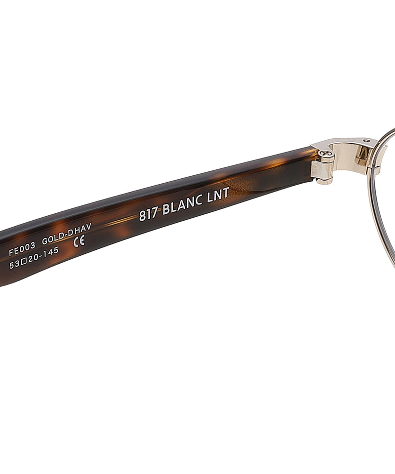 X Blanc Metal Oval Glasses｜フェティコ(FETICO)｜Forget-me-nots
