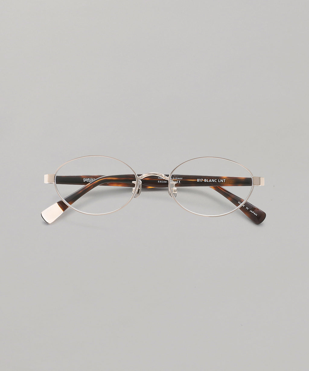 X Blanc Metal Oval Glasses｜フェティコ(FETICO)｜Forget-me-nots