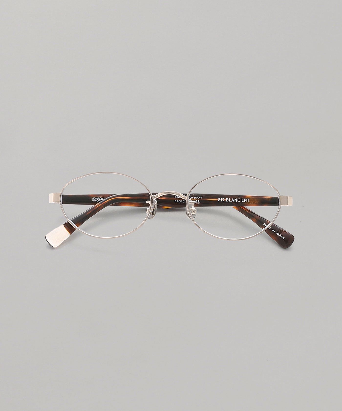 X Blanc Metal Oval Glasses｜フェティコ(FETICO)｜Forget-me-nots