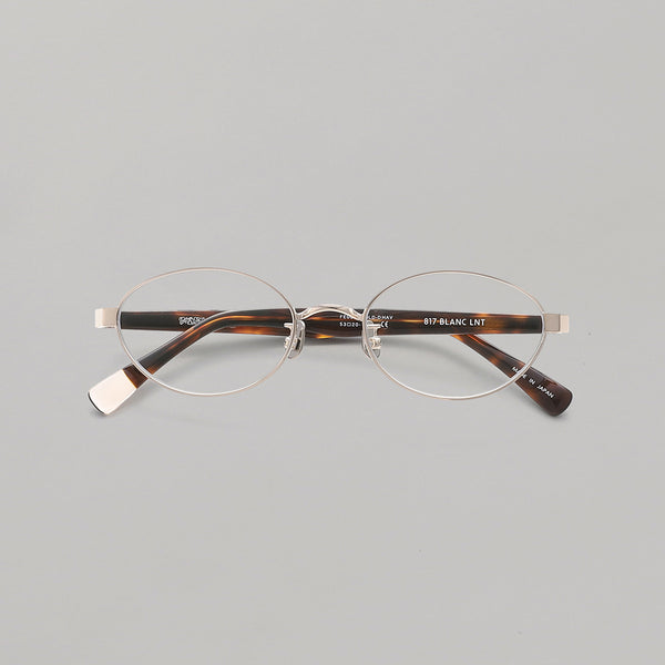 X Blanc Metal Oval Glasses｜フェティコ(FETICO)｜Forget-me-nots