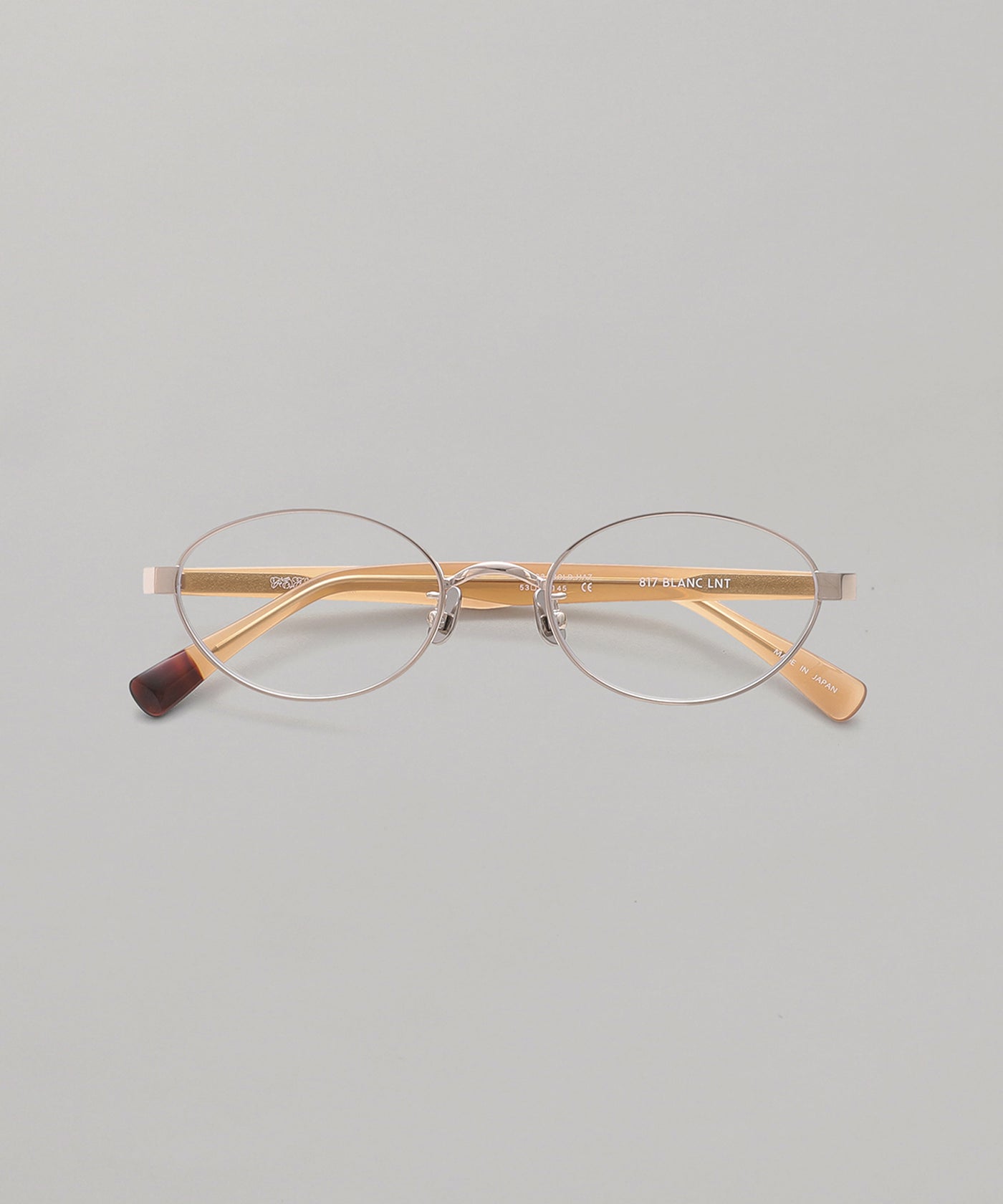 X Blanc Metal Oval Glasses｜フェティコ(FETICO)｜Forget-me-nots