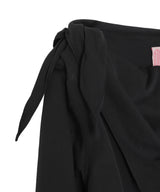 Organic Cotton Scarf Collar Blouse-FETICO-Forget-me-nots Online Store