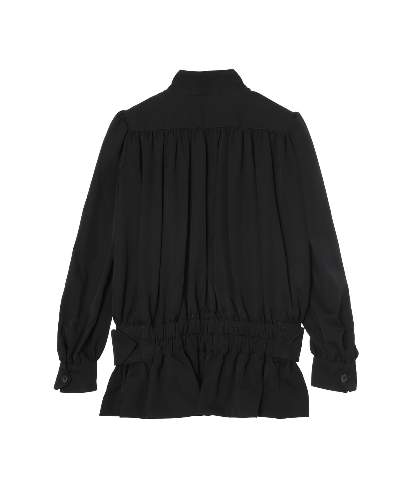 Fine Wool Suiting Gathered Belted Blouson｜フェティコ(FETICO 