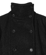 Wool Mohair Short Trench Jacke-FETICO-Forget-me-nots Online Store