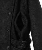 Wool Mohair Short Trench Jacke-FETICO-Forget-me-nots Online Store