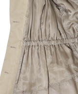 Cotton Twill Gathered Soutien Collar Coat-FETICO-Forget-me-nots Online Store