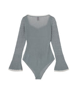 Lace Knit Sweetheart Bodysuit-FETICO-Forget-me-nots Online Store