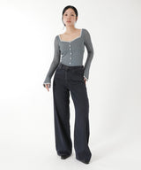 Lace Knit Sweetheart Bodysuit-FETICO-Forget-me-nots Online Store