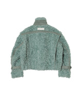 Faux Shearling Double-Collar Jacket