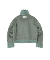 Faux Shearling Double-Collar Jacket