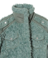 Faux Shearling Double-Collar Jacket