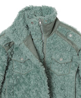 Faux Shearling Double-Collar Jacket