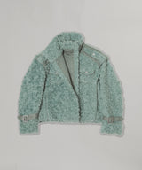 Faux Shearling Double-Collar Jacket
